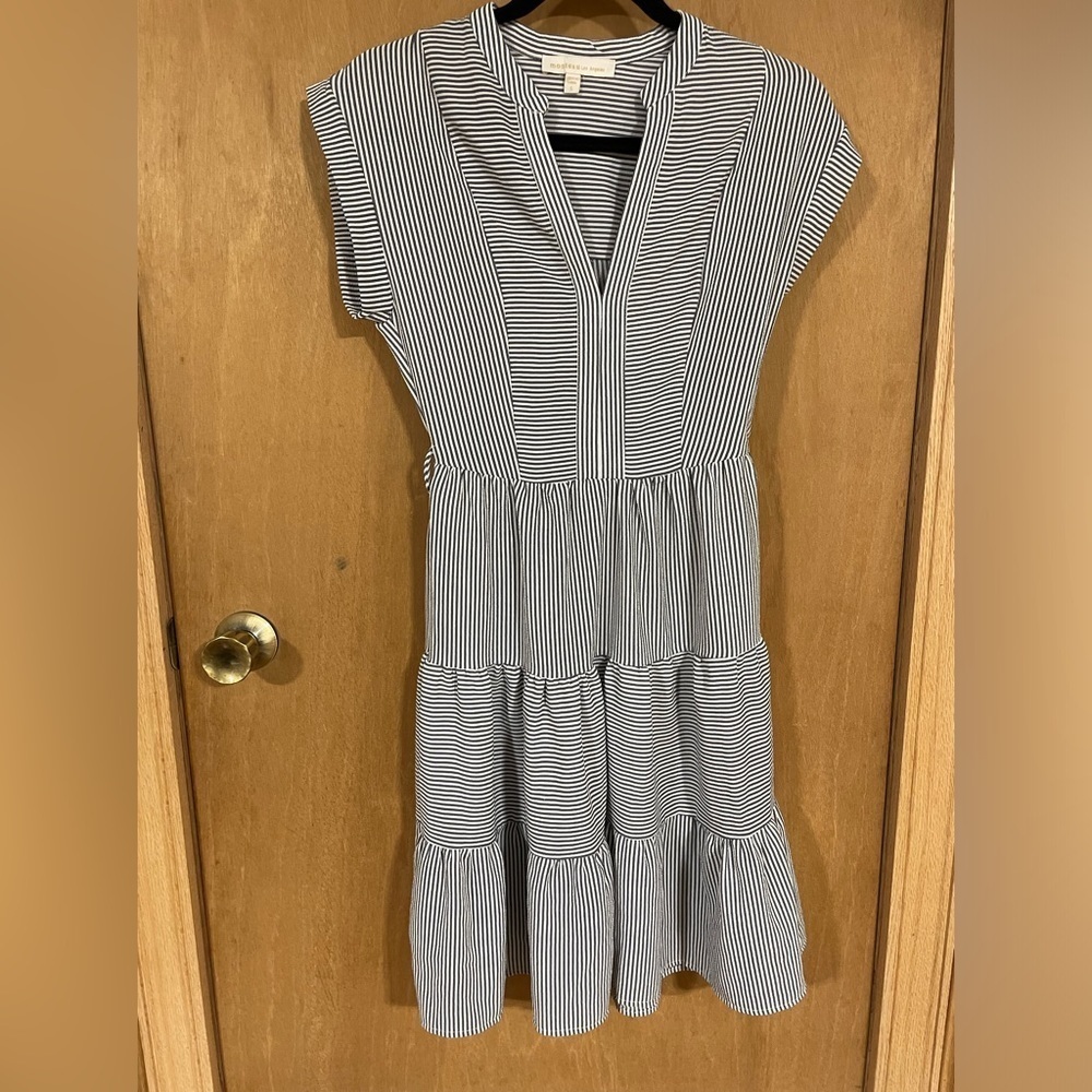MONTEAU- striped tire dress